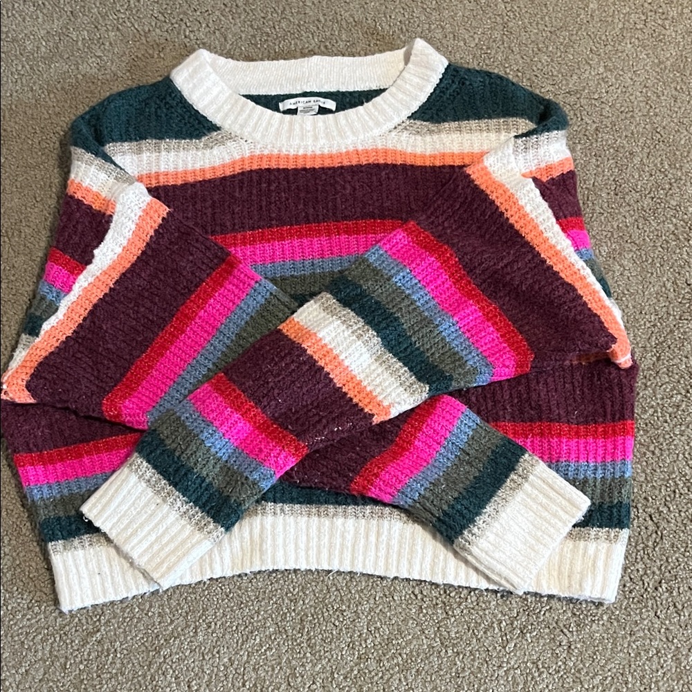 American Eagle Outfitters Colorful Striped Sweater